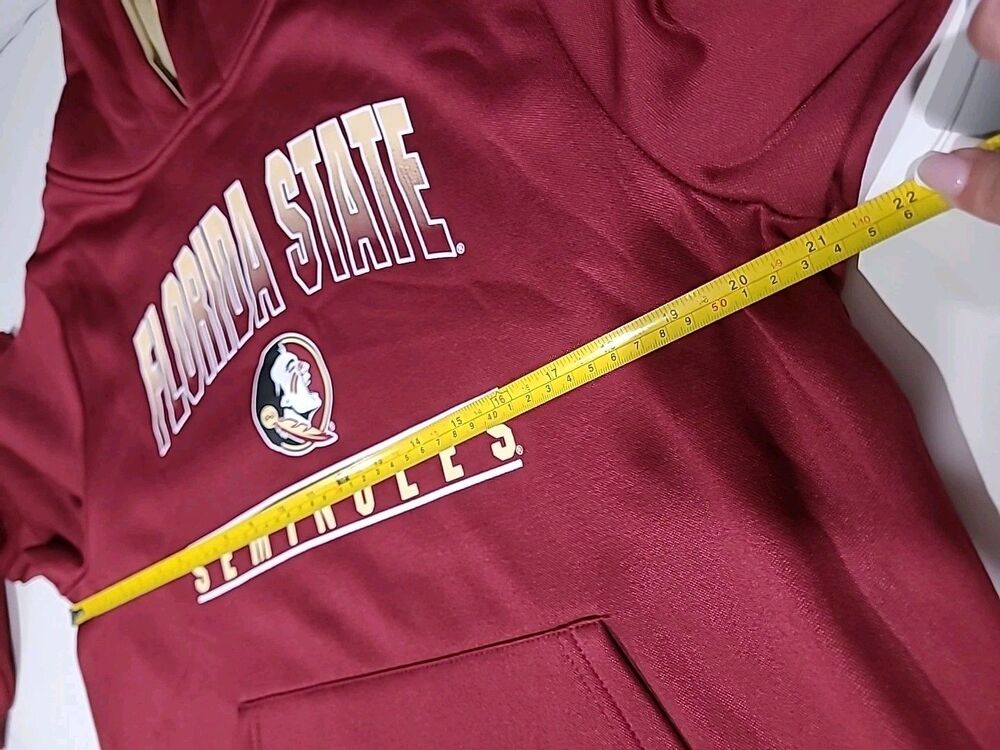 Colosseum Hoodie Youth XL Red/maroon Florida State Seminoles FSU B20 - Picture 7 of 9